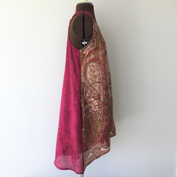 Silk A-line Tank Dress with pockets - Picture 2 of 8